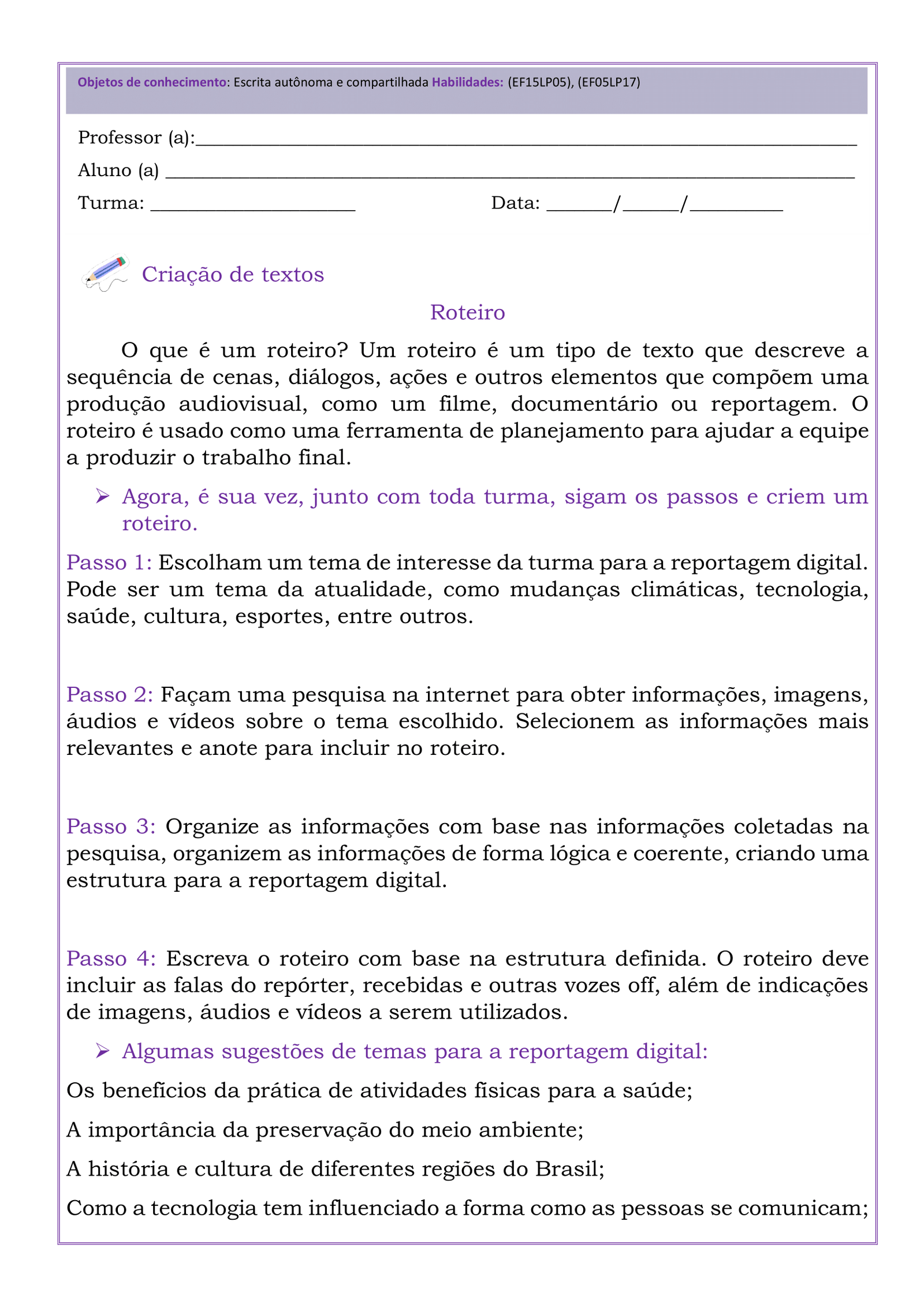 Produção textual 5º ano-07